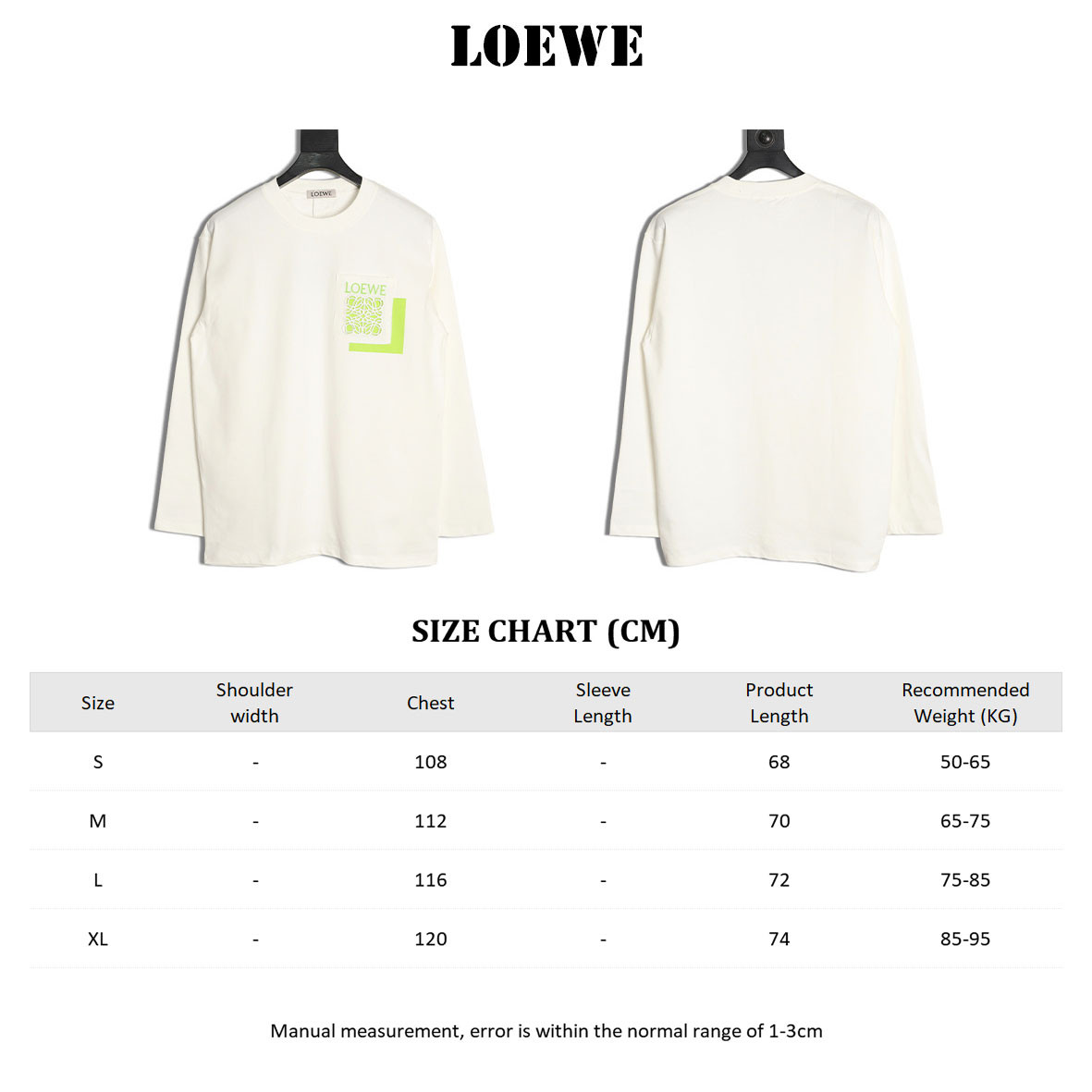 L0ew* 25fw long-sleeved t-shirt