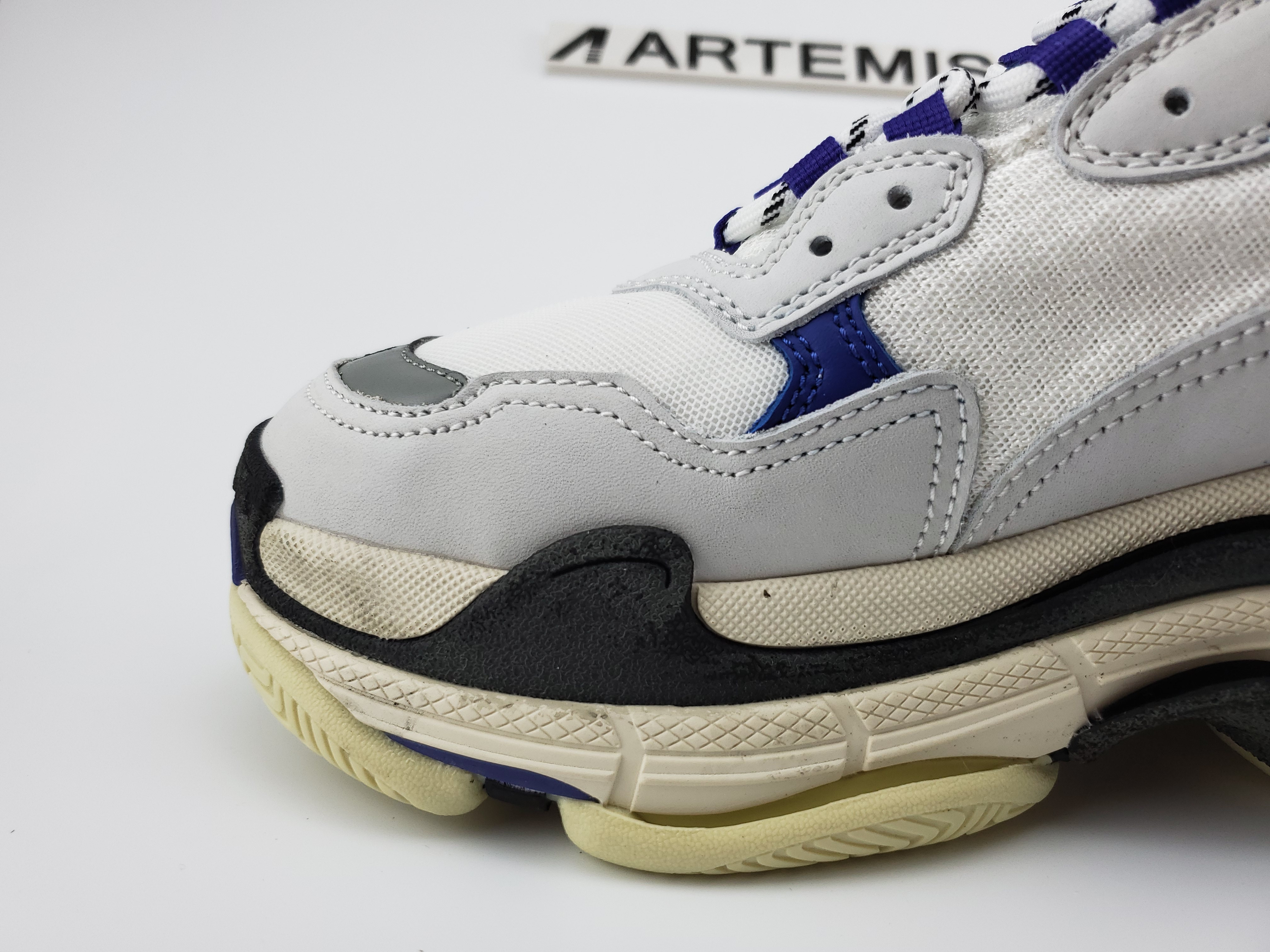 Balenciga Triple S Blanc/Bleu-Violet