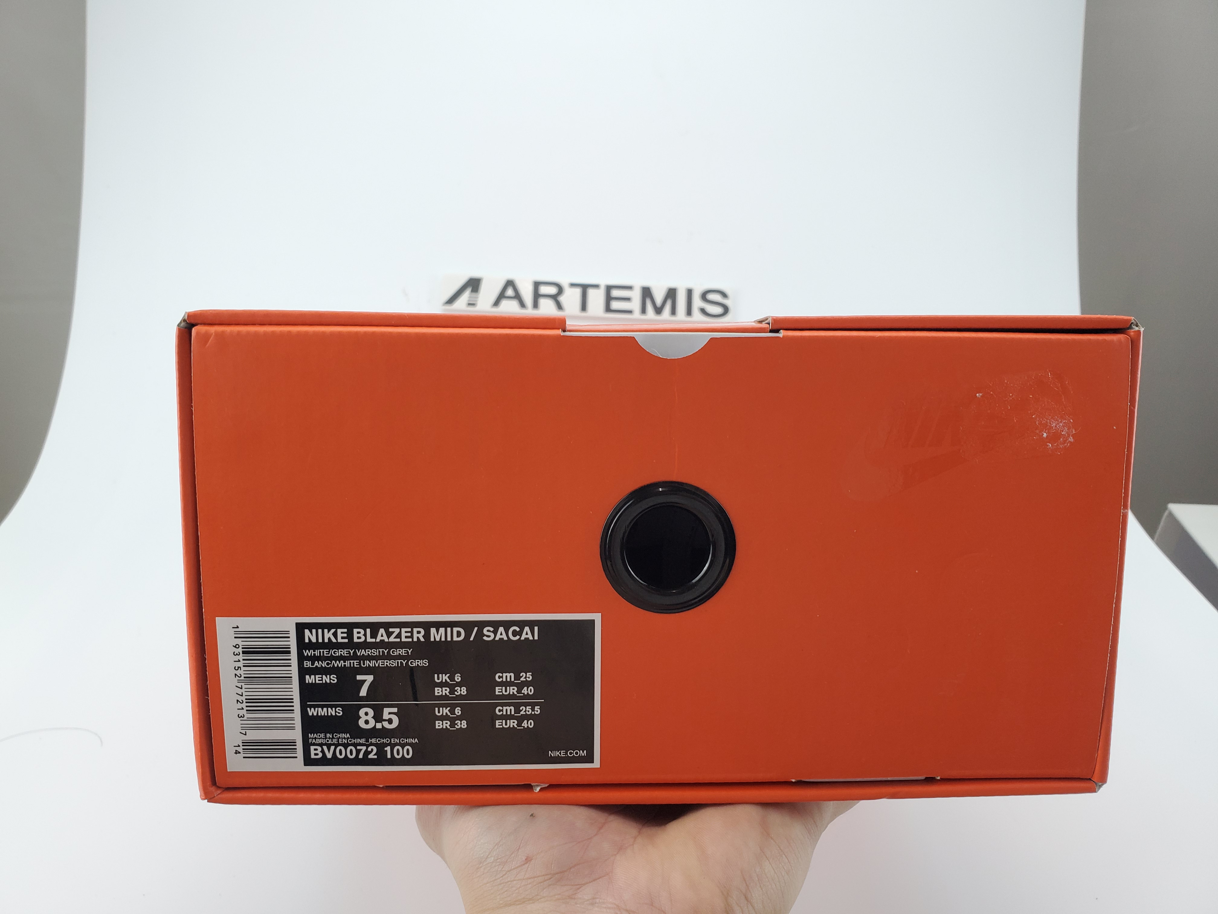 Nike Blazer High Sacai White Grey