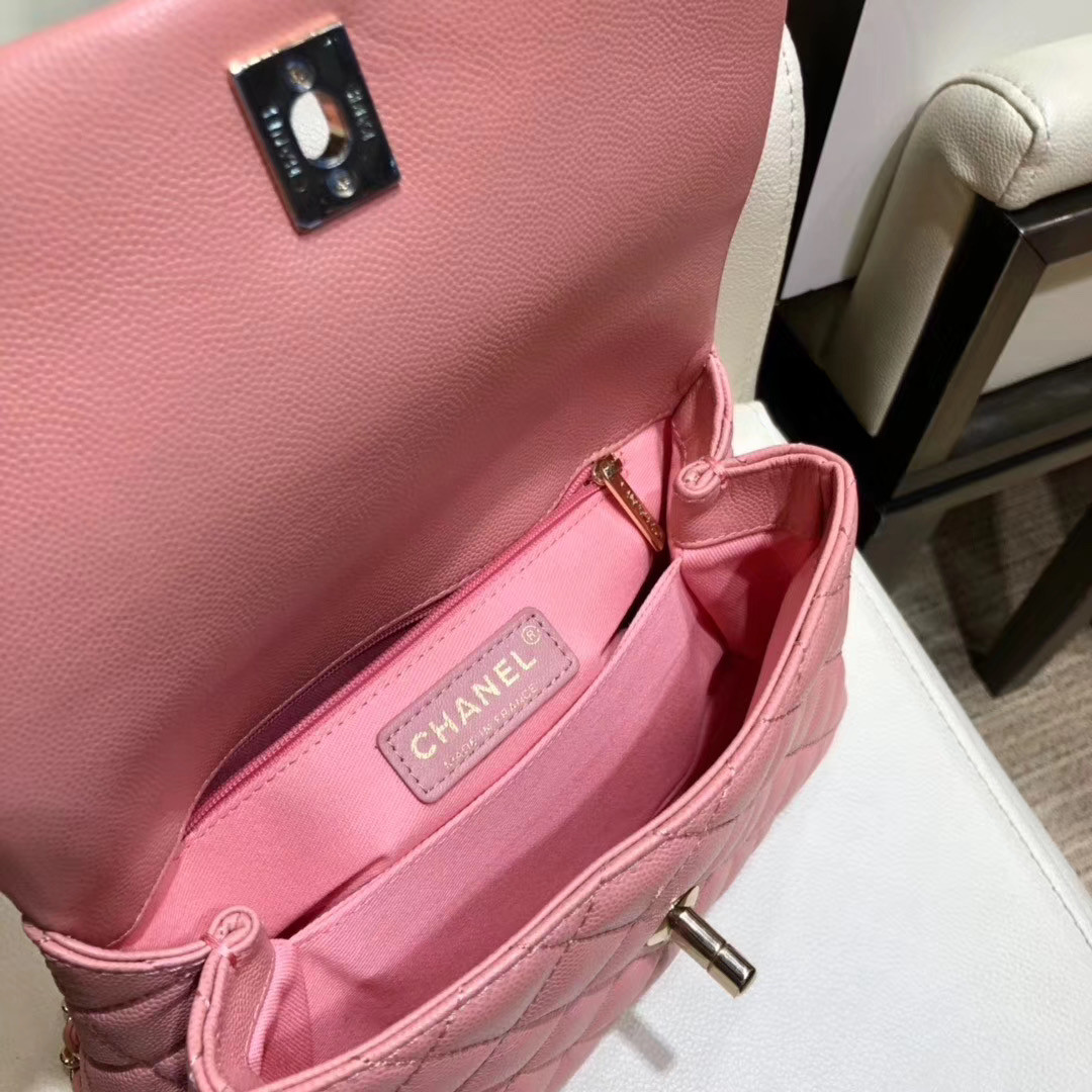 Ch*el coco handle bag