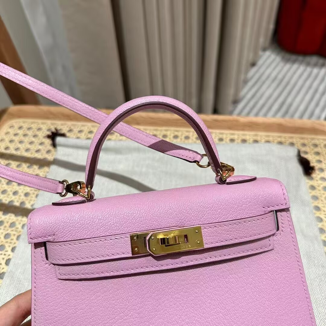 Hermès Mini Kelly Chèvre 19 19×6×12cm (20 days for customization)