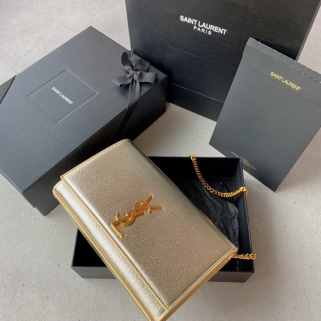 Y*L kate small in metallic leather 20x12x5cm