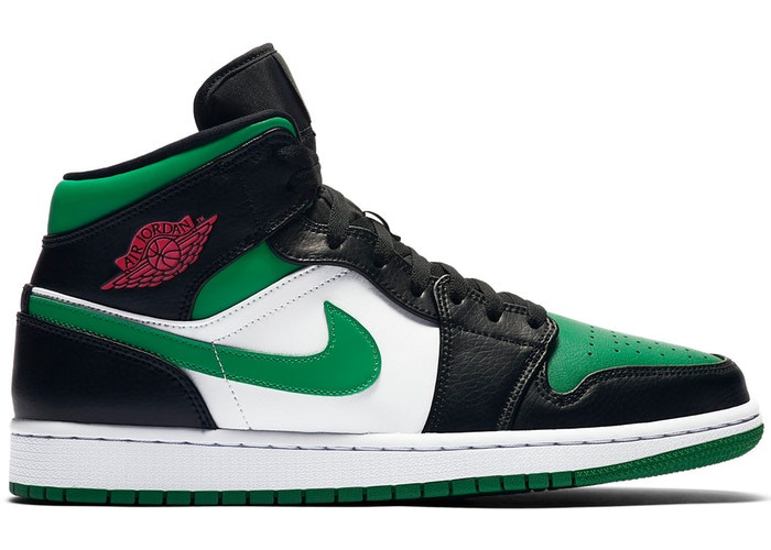 Air Jordan 1 Mid Green Toe