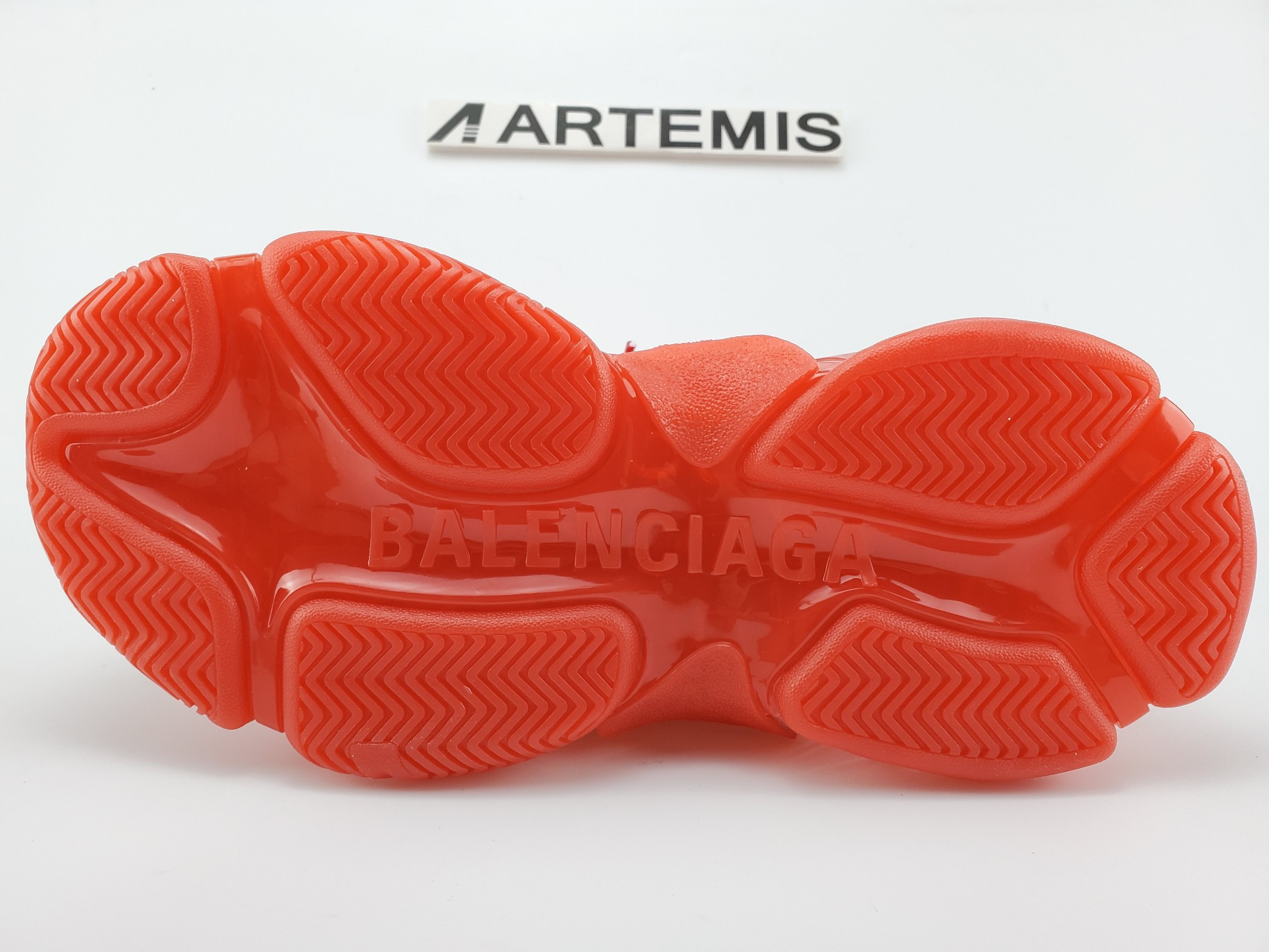 Balenciga Triple S Red Clear Sole