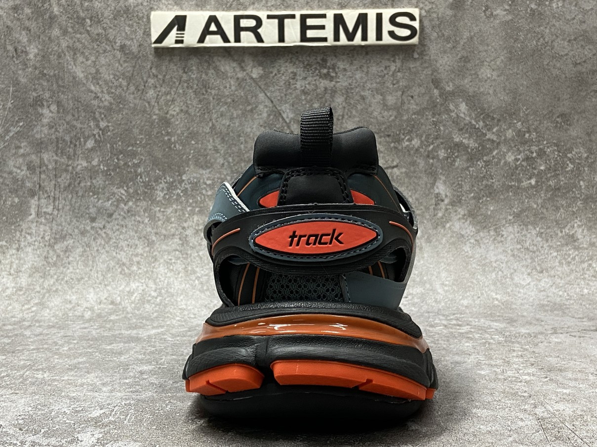 Balenciga Track Dark Grey Orange