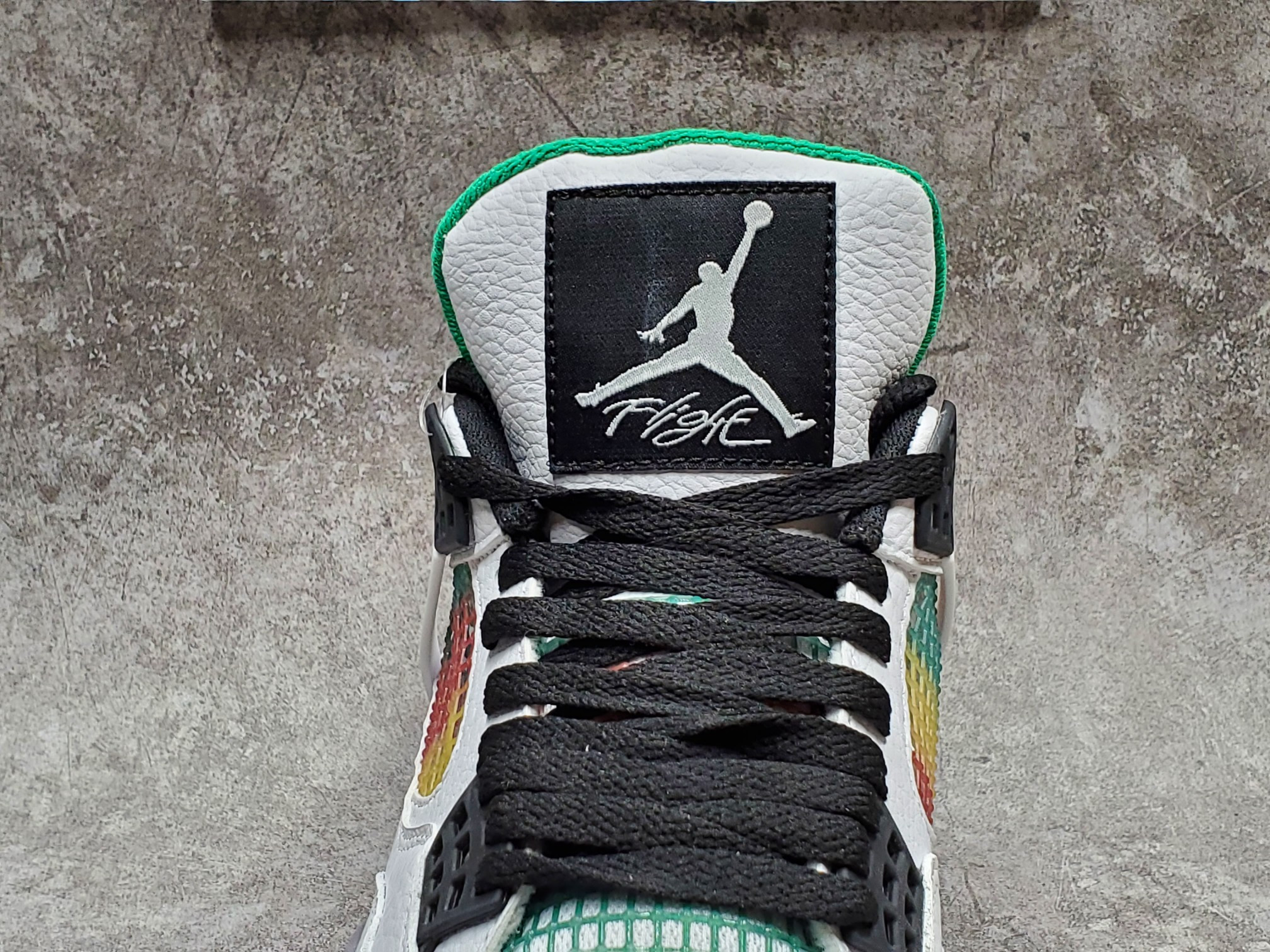 Air Jordan 4 Retro Lucid Green Rasta