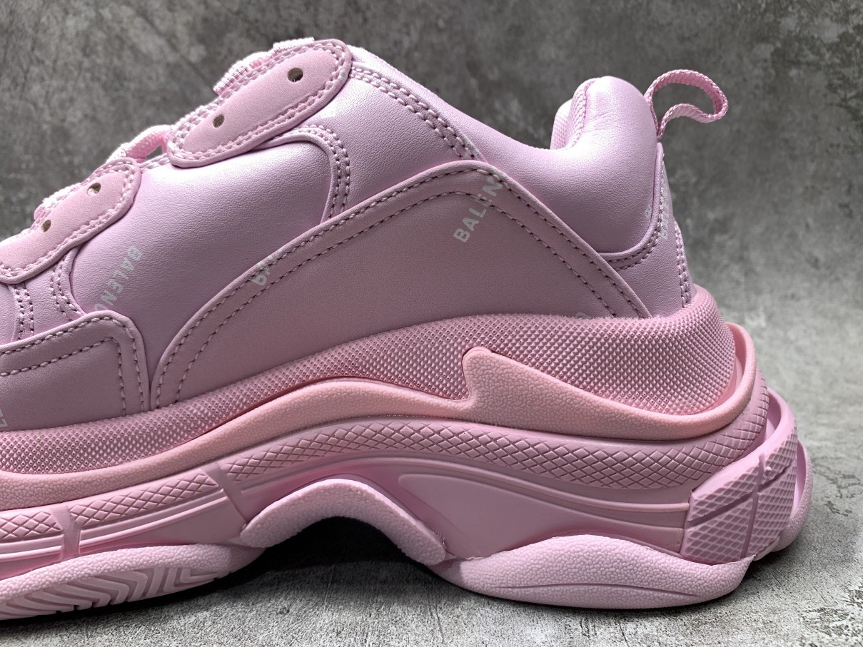 Balenciga Triple S Allover Logo Pink