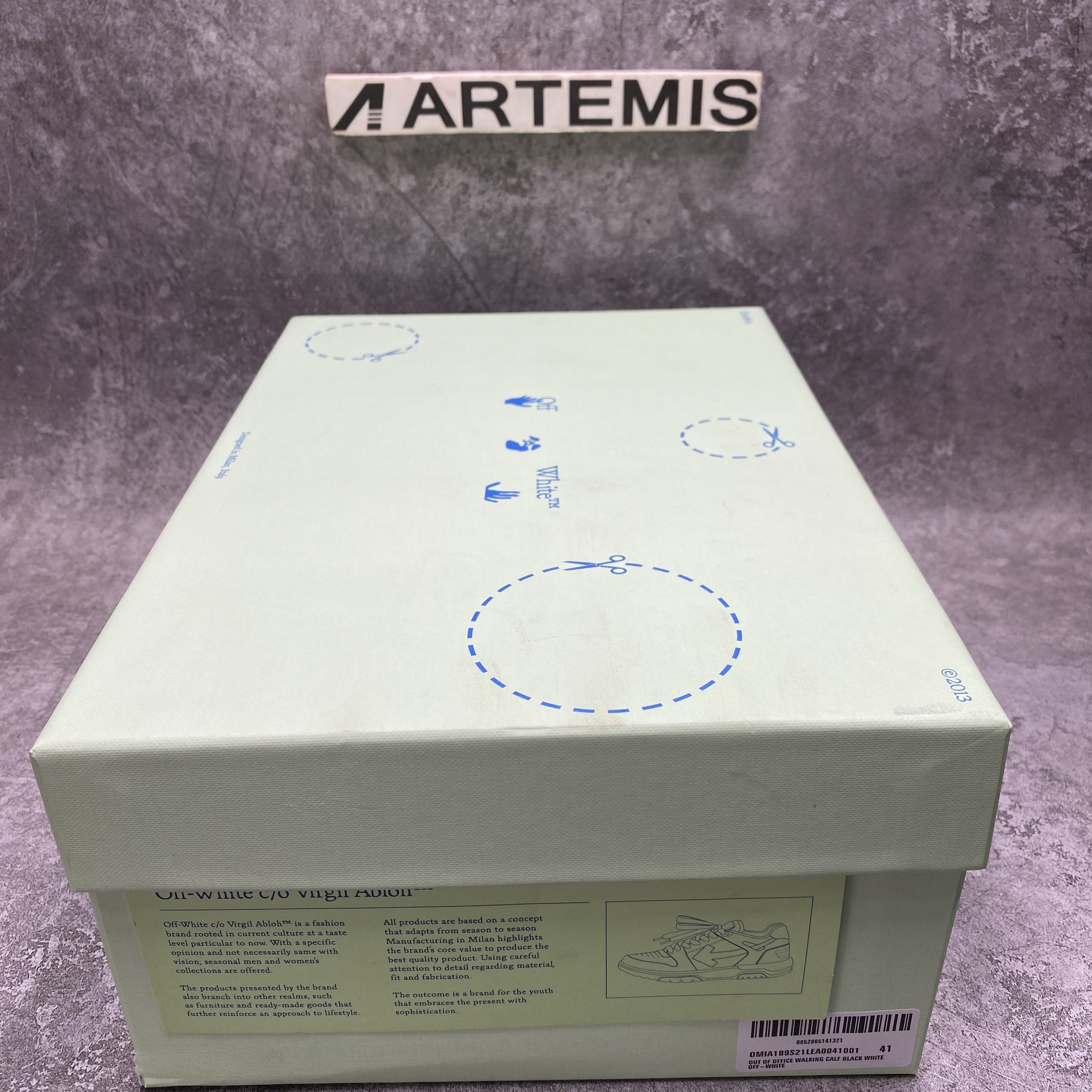 OFF-WHITE Out Of Office OOO For Walking Low Tops Black White (SS22)