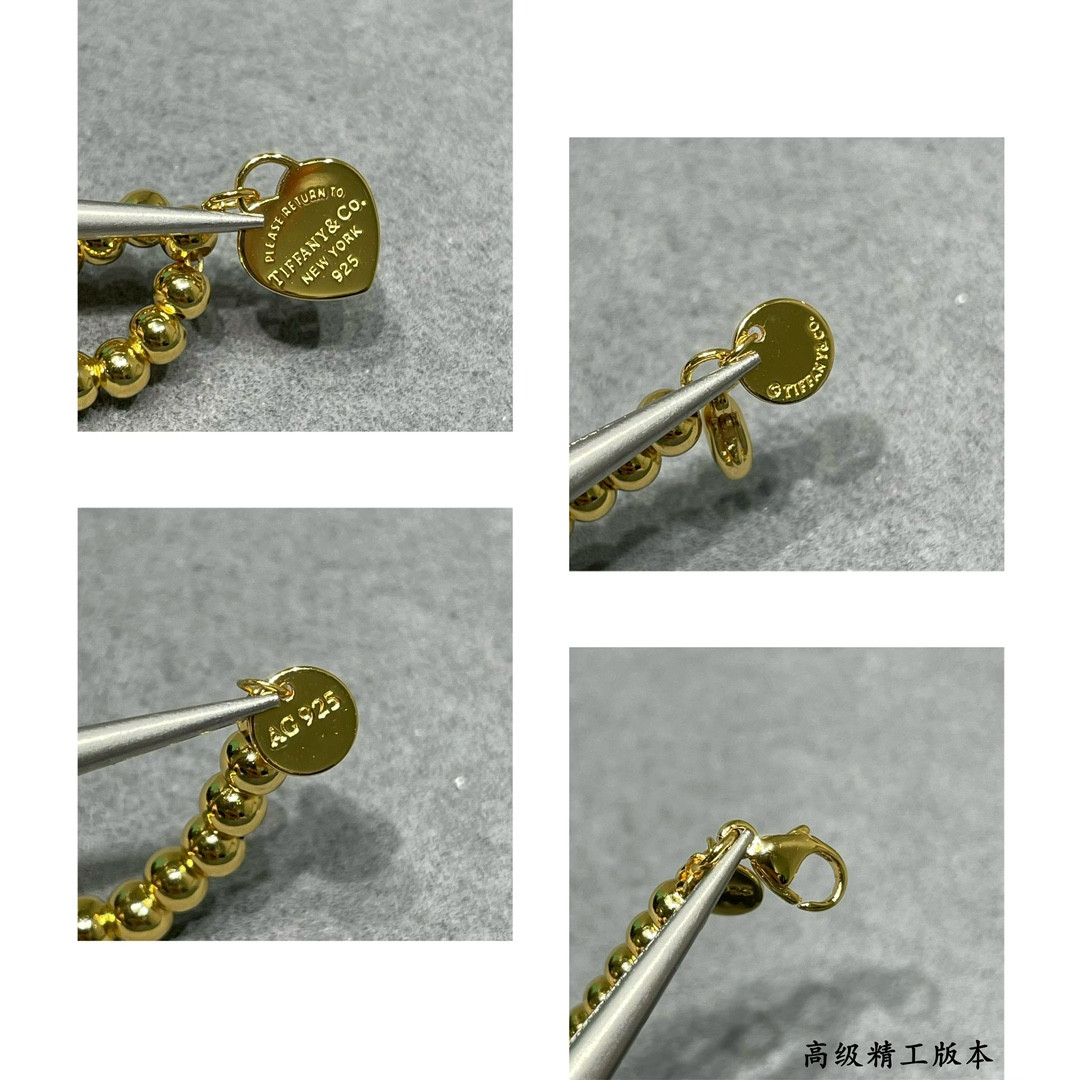 T*f*ny & co. beads & hearts bracelet ag925