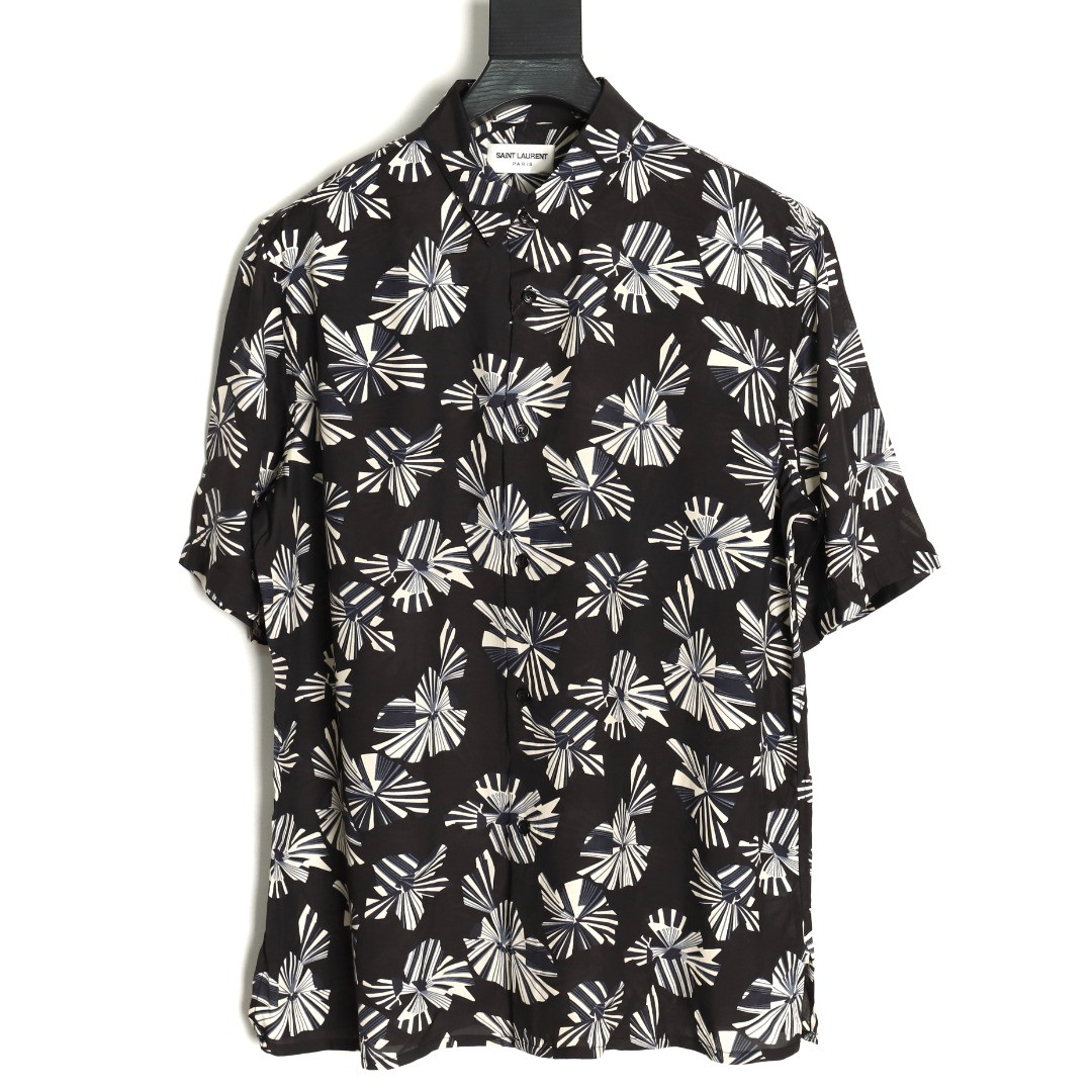 Saint Lauren Paris 25SS Short-sleeved Shirts