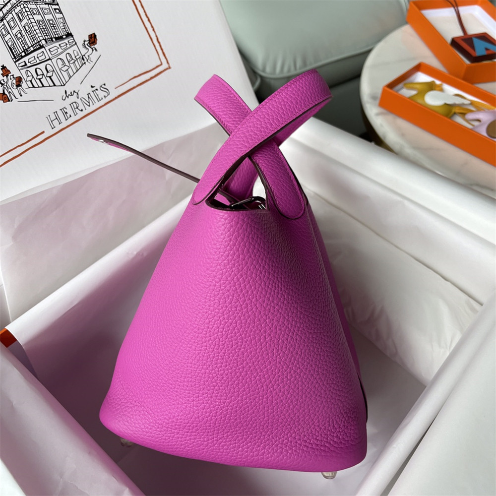 Hermès Picotin 18cm fluorescent purple without original box