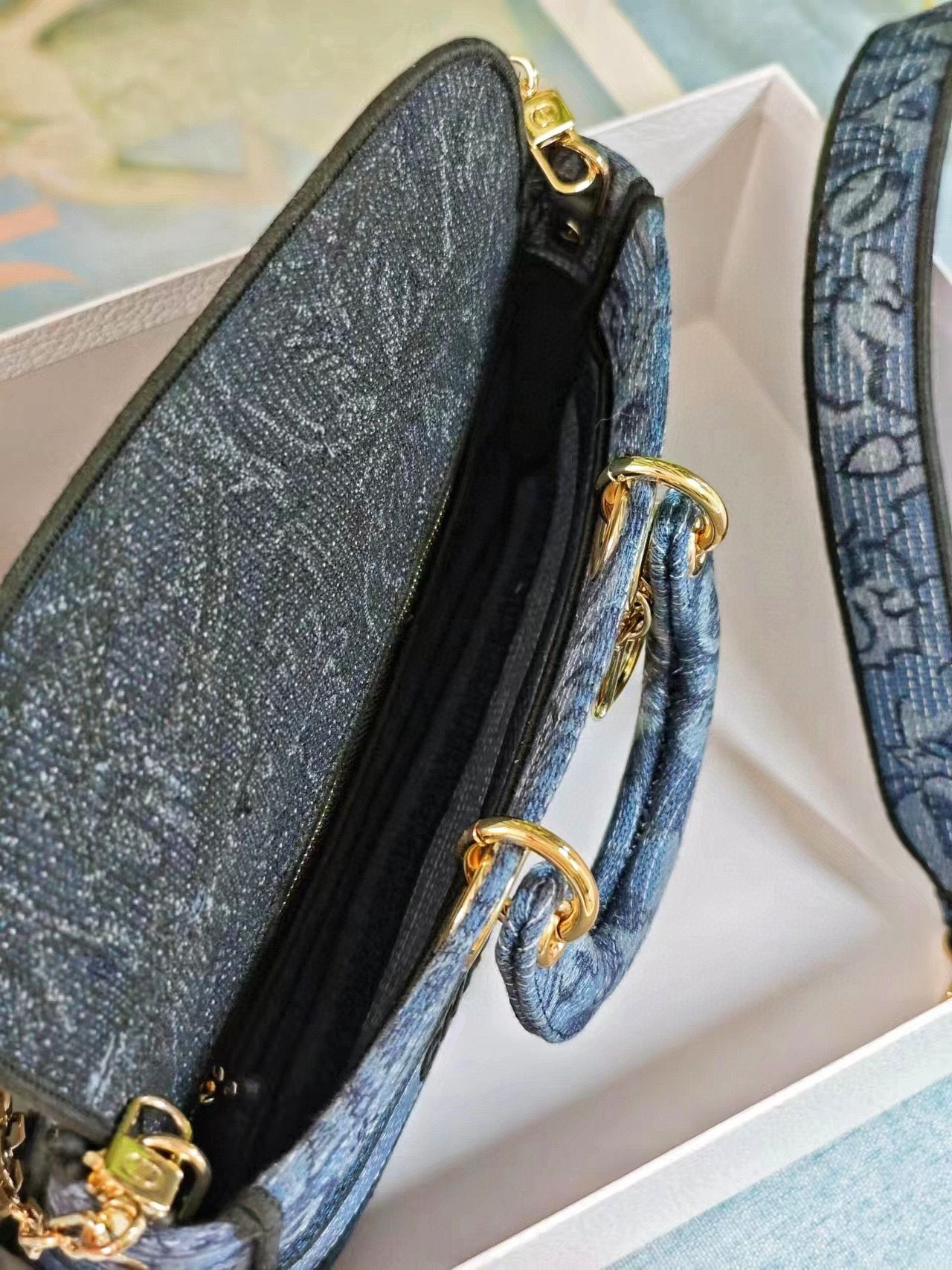 D*or medium lady d-joy bag blue