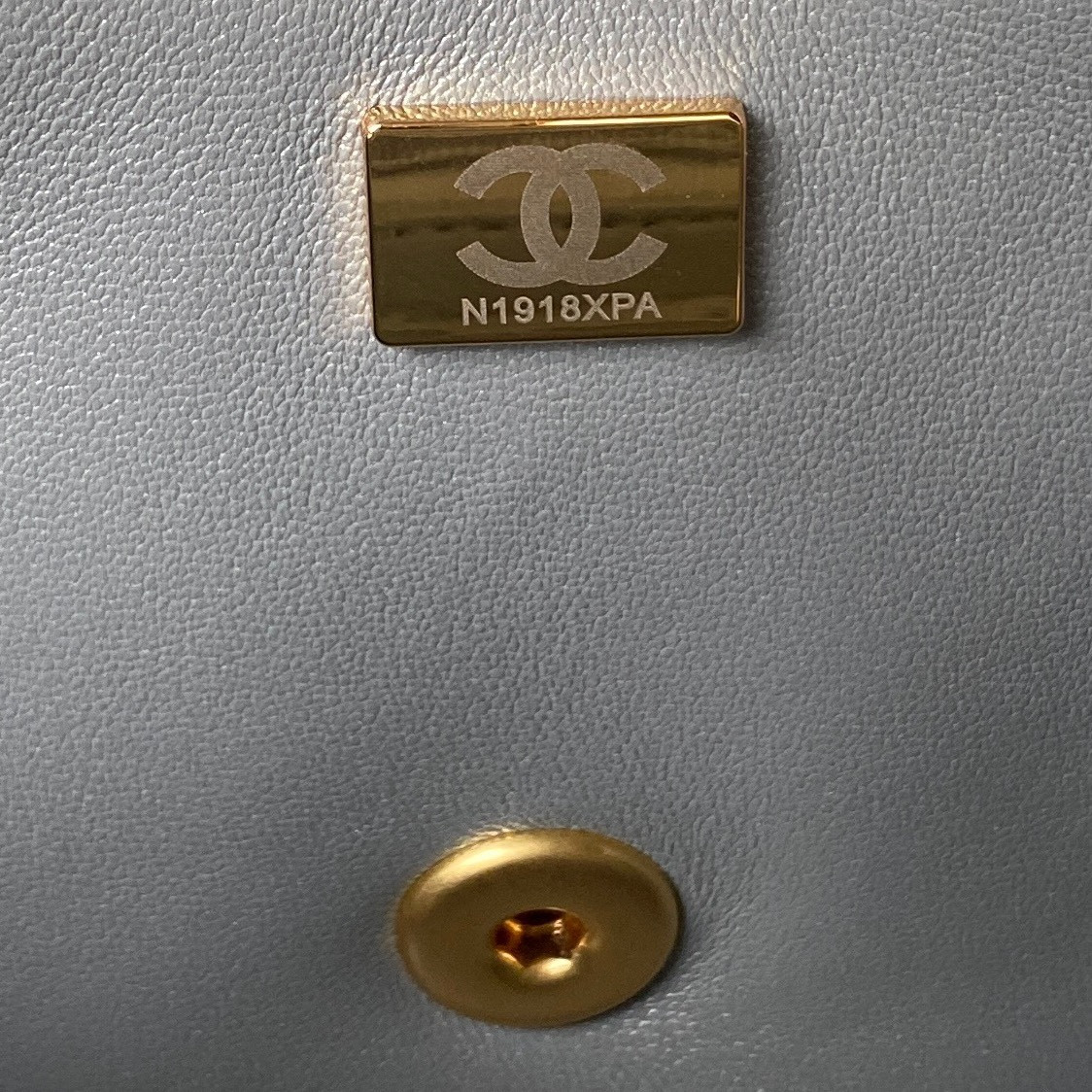 Ch*el mini classic handbag with top handle 12 × 20 × 6 cm